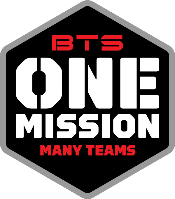 BTS - One Mission - Many Teams Badge